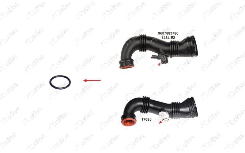 NIFEA-17596 Turbo Borusu Contasi Scudo 1.6 D Mj 2007>